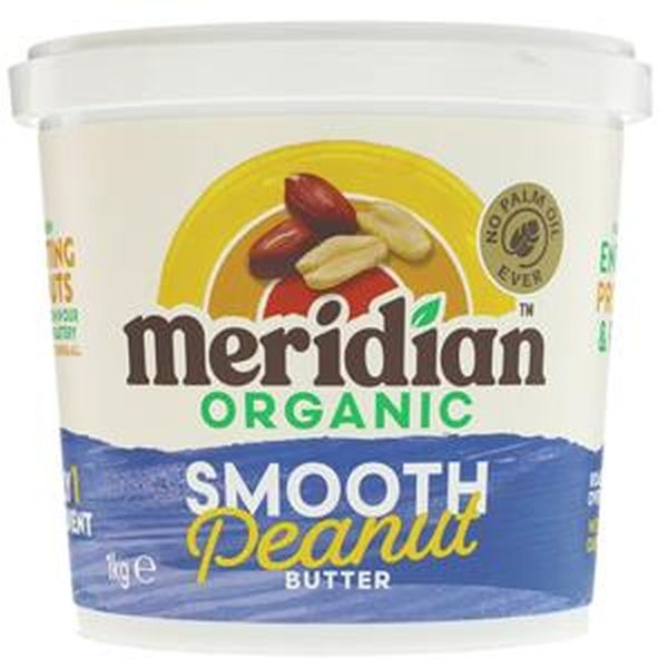Meridian Organic Smooth No Added Salt Peanut Butter 1kg