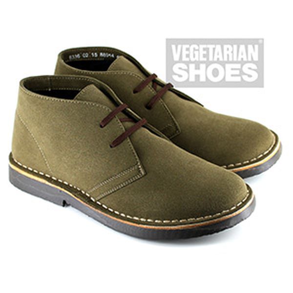 Vegetarian Shoes Bush Boots Olive Size 37 (UK 4)