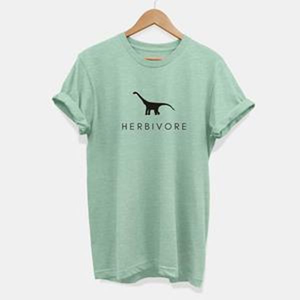 Vegan Outfitters Herbivore Dinosaur T-Shirt Mint. Size XS