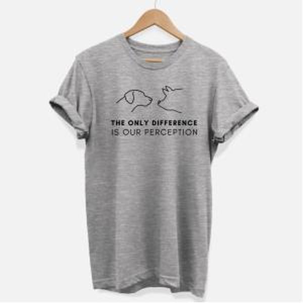 Vegan Outfitters Perception T-Shirt Grey. Size XL