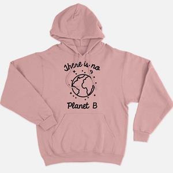 Vegan Outfitters No Planet B Hoodie Pink. Size XS