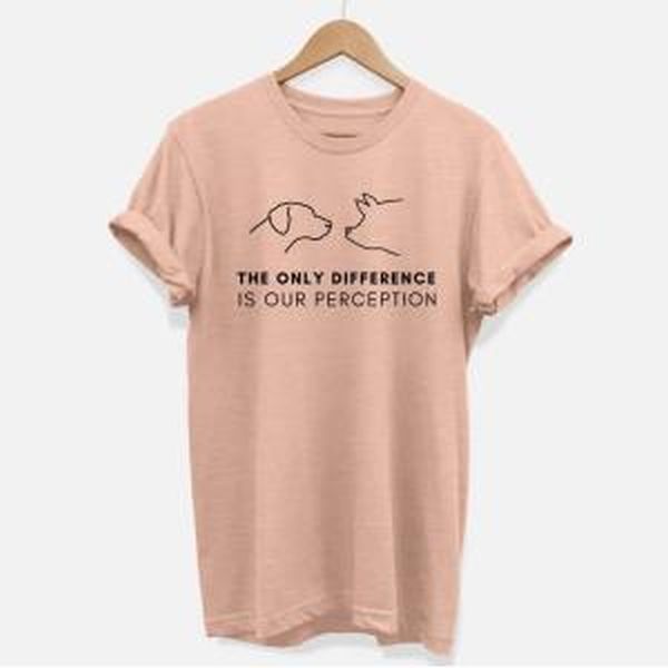 Vegan Outfitters Perception T-Shirt Peach. Size XXL
